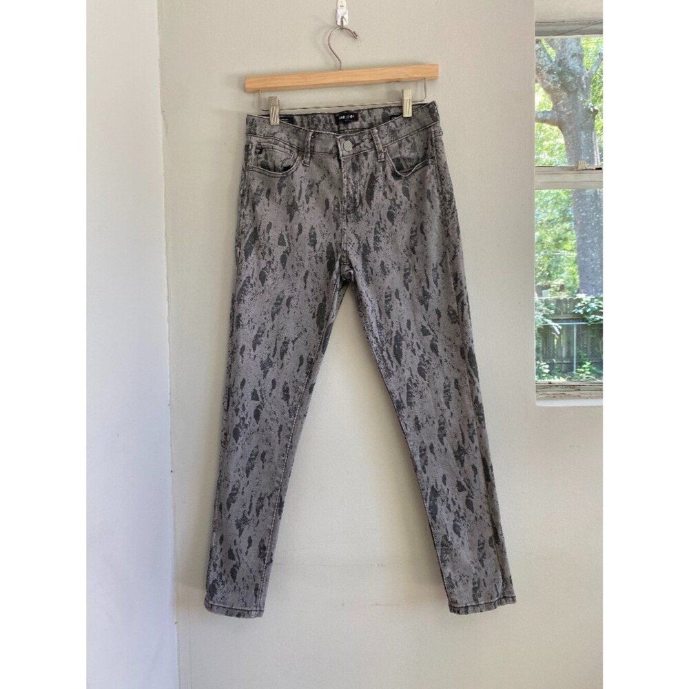 Dear John Gisele Grey Printed High Waisted Skinny Jeans Women's Size 27